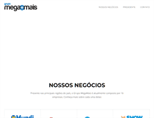 Tablet Screenshot of grupomegamais.com